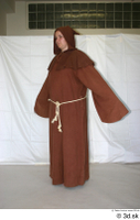  photos medieval monk in brown habit 1 Medieval clothing a poses brown habit monk whole body 0002.jpg
